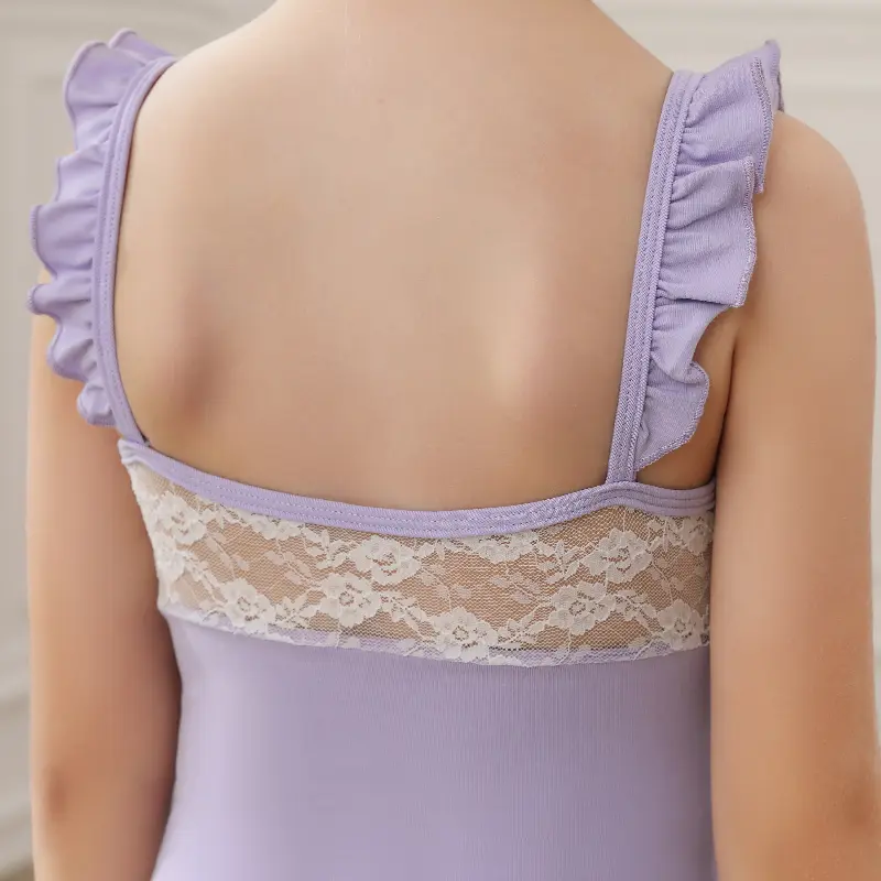 Girls Ballet Leotards Ruffle Strap Camisole Ballet Skirt For Kids Children Dance Skirt Gymnastics Dancewear Balleriana Clothes