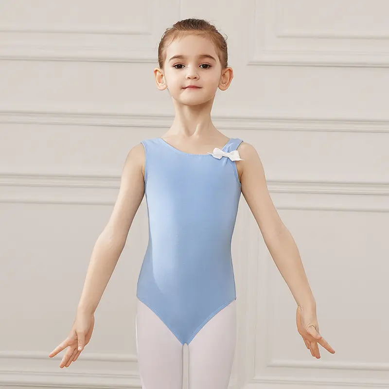 Girls Ballet Tights Camisole Clothes Gymnastics Bodysuit Ballet Tutu Dress For Kids Dance Leotards Balleriana Clothes Bowtie