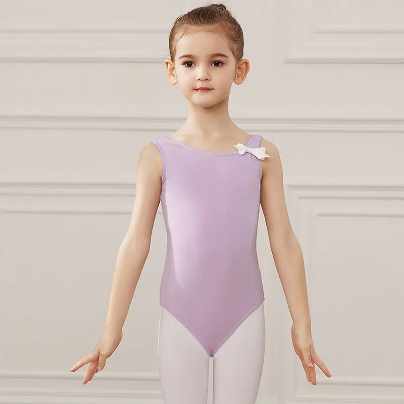 Girls Ballet Tights Camisole Clothes Gymnastics Bodysuit Ballet Tutu Dress For Kids Dance Leotards Balleriana Clothes Bowtie