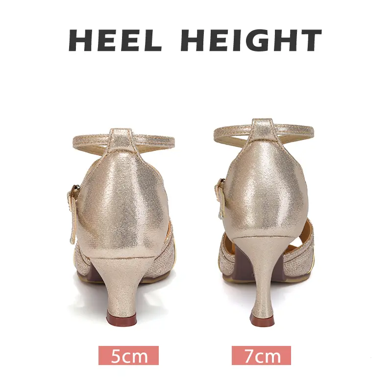 Women Shoes Ballroom Dance Shoes For Woman Latin Modern Dancing Shoes Salsa Tango Heels For Girls Ladies Medium Heels Sandals