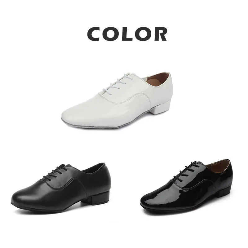 Man's Latin Dance Shoes Men Ballroom Latin Dancing Shoes For Boy Modern Tango Jazz Black Salsa Teacher Practice Shoes Low Heels