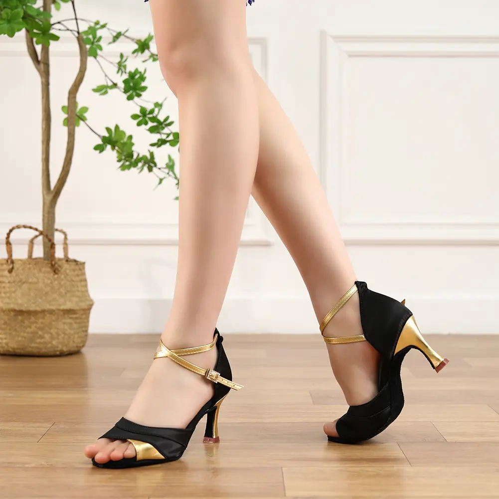 Latin Dance Shoes for Women Girls Ballroom Latin Shoes Girl's Modern Jazz Dancing Shoes Salsa Tango Practice Training Sandals