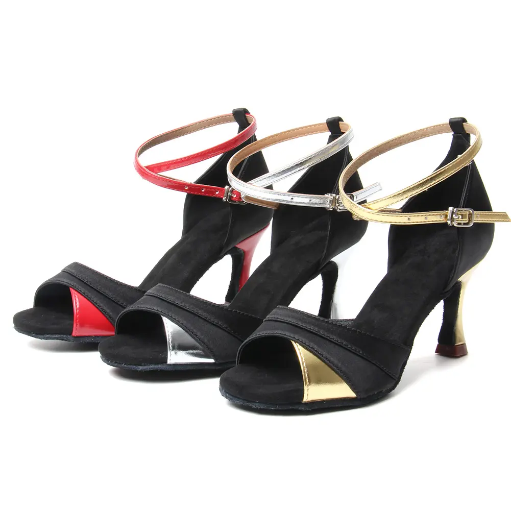 Latin Dance Shoes for Women Girls Ballroom Latin Shoes Girl's Modern Jazz Dancing Shoes Salsa Tango Practice Training Sandals