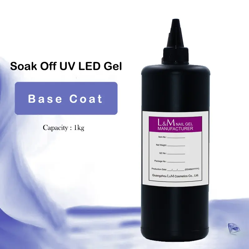 1KG No Wipe Top Coat UV Base Gel Polish 1000ml Matte Top Coat Reinforce Gel Long Lasting Shinning Soak Off UV LED Nail Varnish