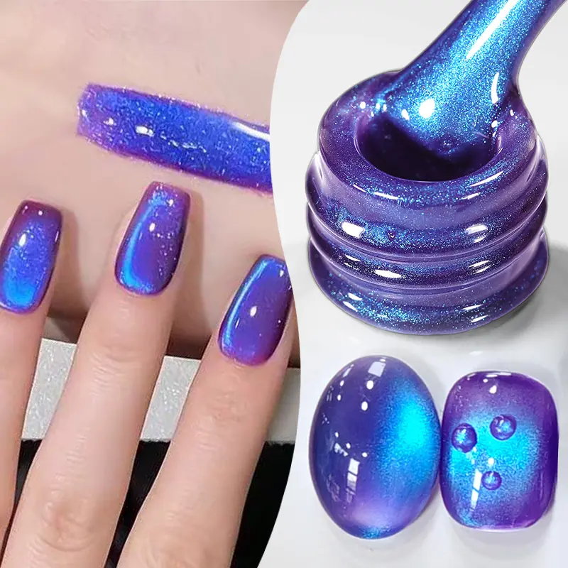 BORN PRETTY 10ml Blueberry Colored Cat Magnetic Gel Nail Polish Summer Guava Fruit Honey Trap Soak Off UV Varnish Nail Salon