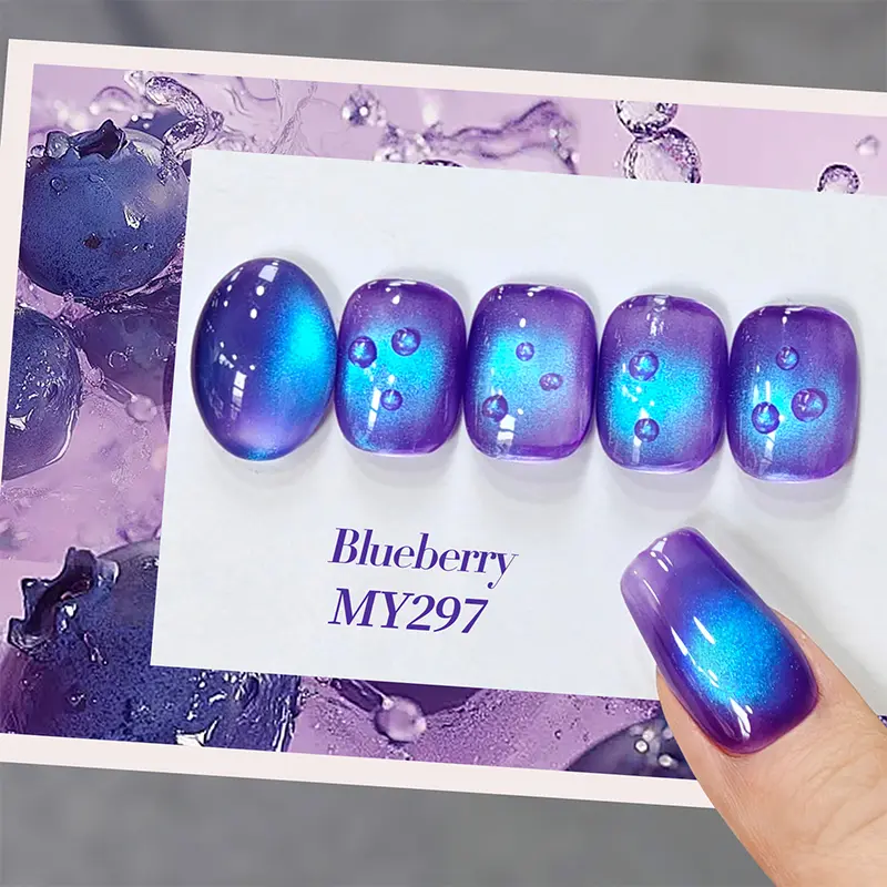 BORN PRETTY 10ml Blueberry Colored Cat Magnetic Gel Nail Polish Summer Guava Fruit Honey Trap Soak Off UV Varnish Nail Salon