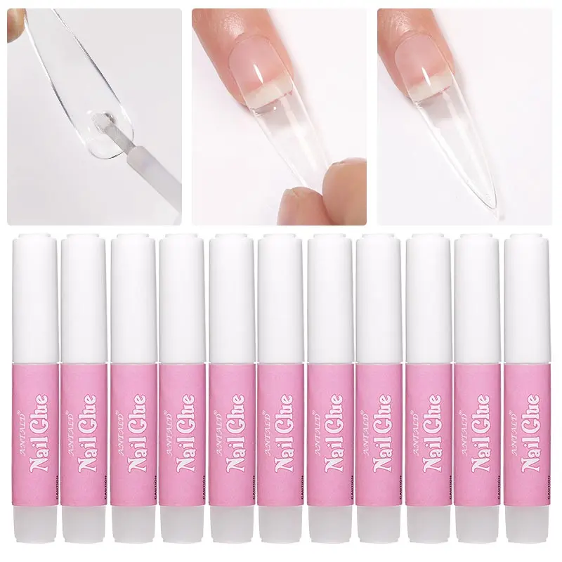 50/40/30/20/10PCS Nail Glue Fast-Dry Acrylic False Nail Tips Professional 3D Nail Rhinestone Decoration Nail Super Adhesive Tool