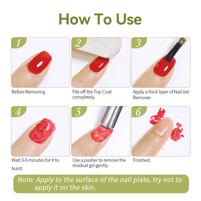 UR SUGAR 50ml Quick Nail Gel Remover Clean Magic UV Gel Delete Varnish Semi Permanent Soak Off UV LED Manicure Nail Art CareTool