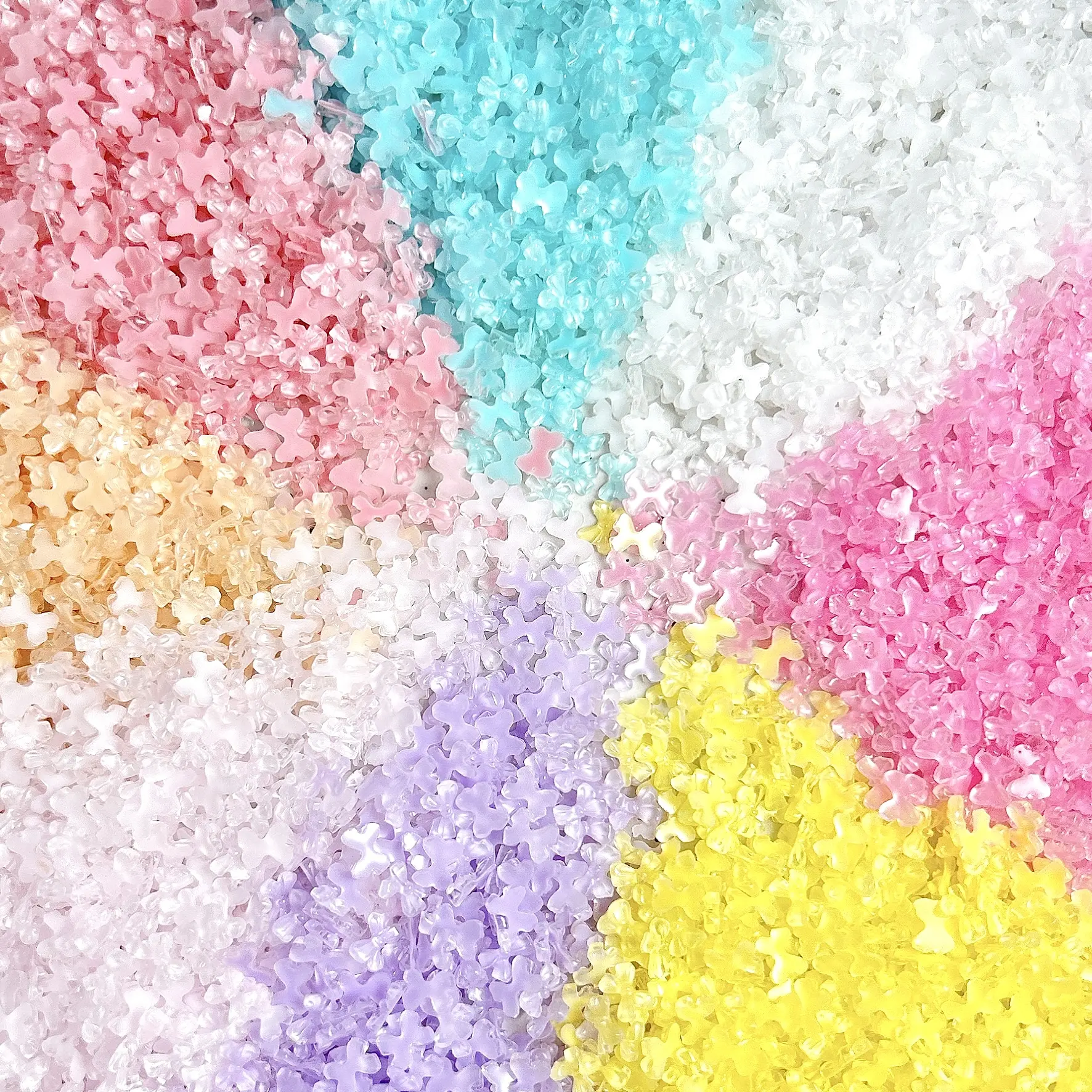 50Pcs Adorable Mini Ties Resin Nail Charms Translucent Jelly Colorful Bowknots Nail Art Accessories for DIY Hairpin Nails Crafts