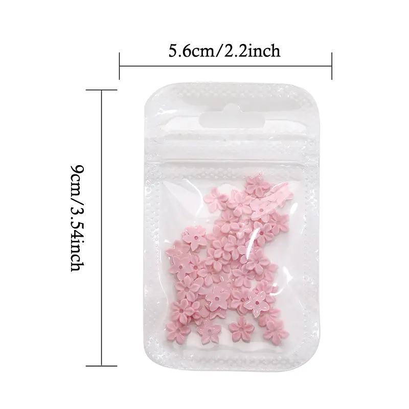 20Pcs Macaron Colored Resin Five-Petal Flower Nail Charms Art Decorations Summer Freshness Sculpture Nail Supplies Accessories