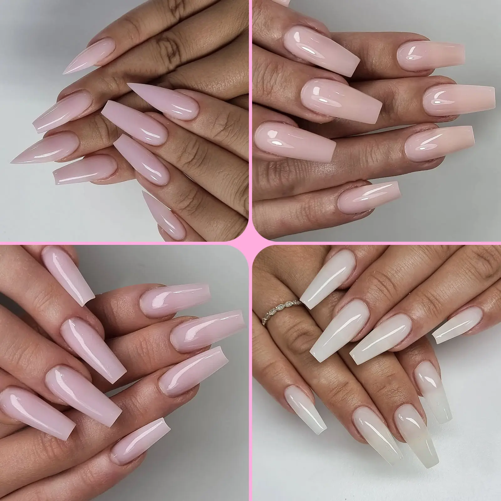 15ml/30ml Nail Extension Gel Nail Build Poly Nail Acrylic Gel UV LED Quick Extension of Crystal Model Painless Crystal Glue
