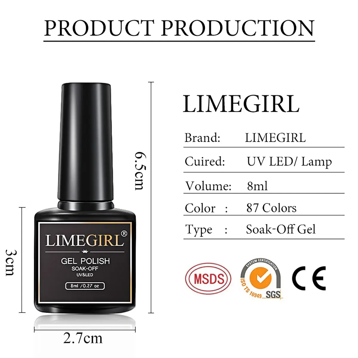 LIMEGIRL Nail Gel Polish Kit Set With UV LED Lamp Dryer Nail Drill Machine Color Nails Gel Kit Soak Off Manicure Tools Set