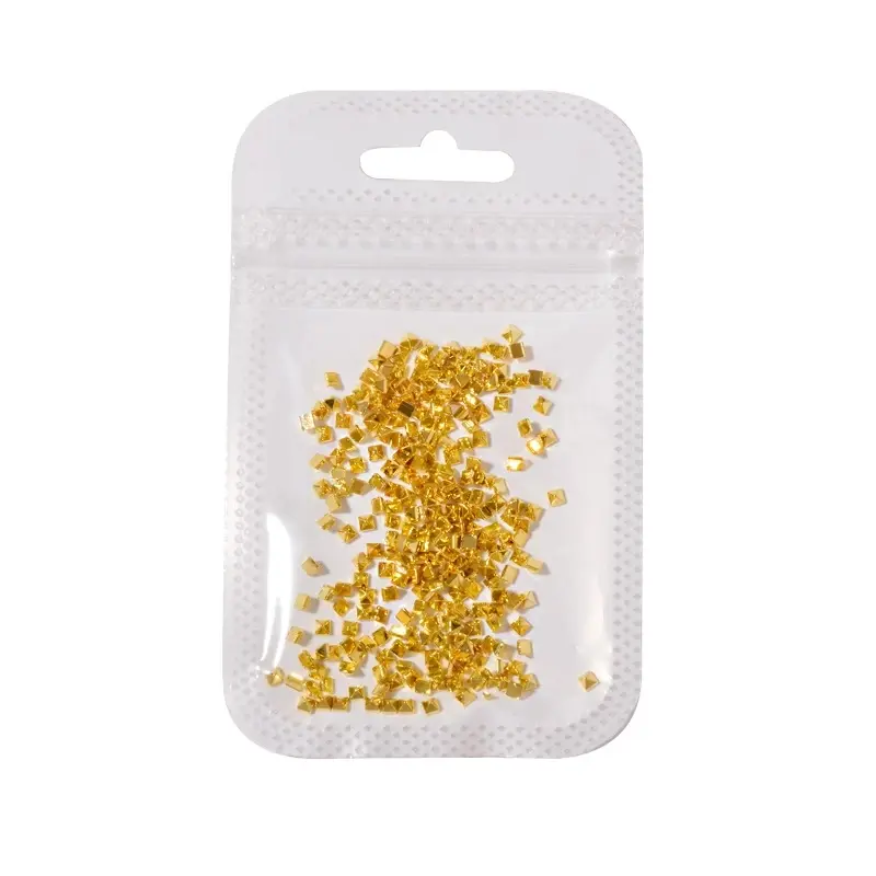 500PCS/Bag Riveting Nail Ornament Gold/Silver Charms Arrow Rivet Metallic Nail Art 1.2/1.5/2mm Punk Spikes Studs Tip Decoration