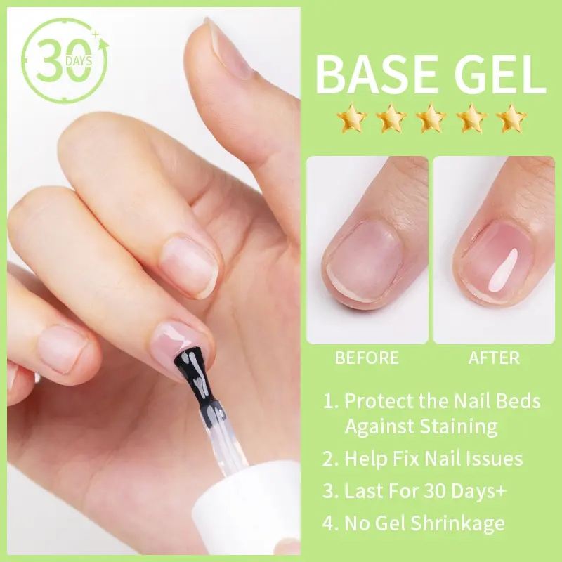 AWStorG 15ML Ace Gel 9-in-1 Nail Glue Gel Nail Polish Thickness Transparent Semi Permanent  Function UV Gel Soak Off Nail Art