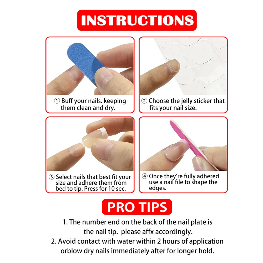 New Fashion Women Girls 24Pcs/Set Short Ballet French Pearl Ribbon Decoration Full Coverage Wearable Fake Nail Press on Nail Art