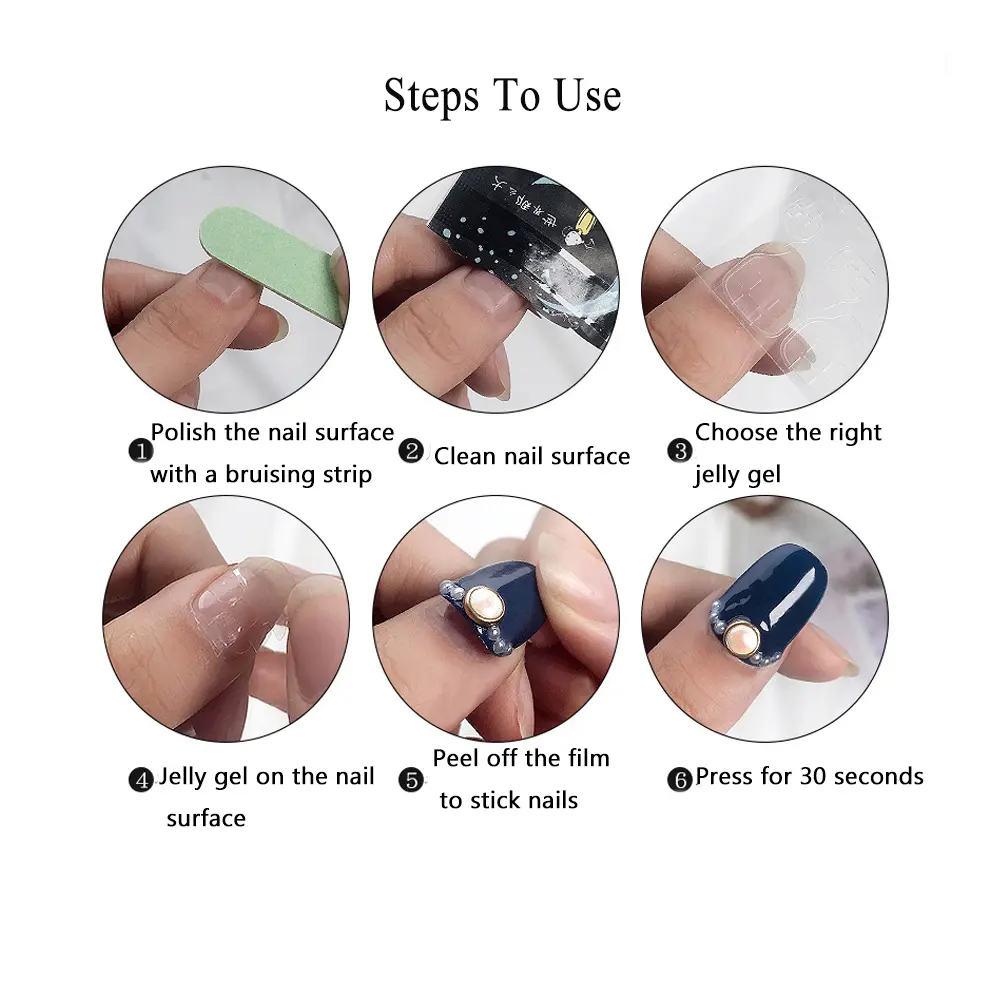 Short Nails Set Press On Handmade Professional Nails 3D Heart Designs Charms Artificial Nails For Teens Nailworld Store Nail Art
