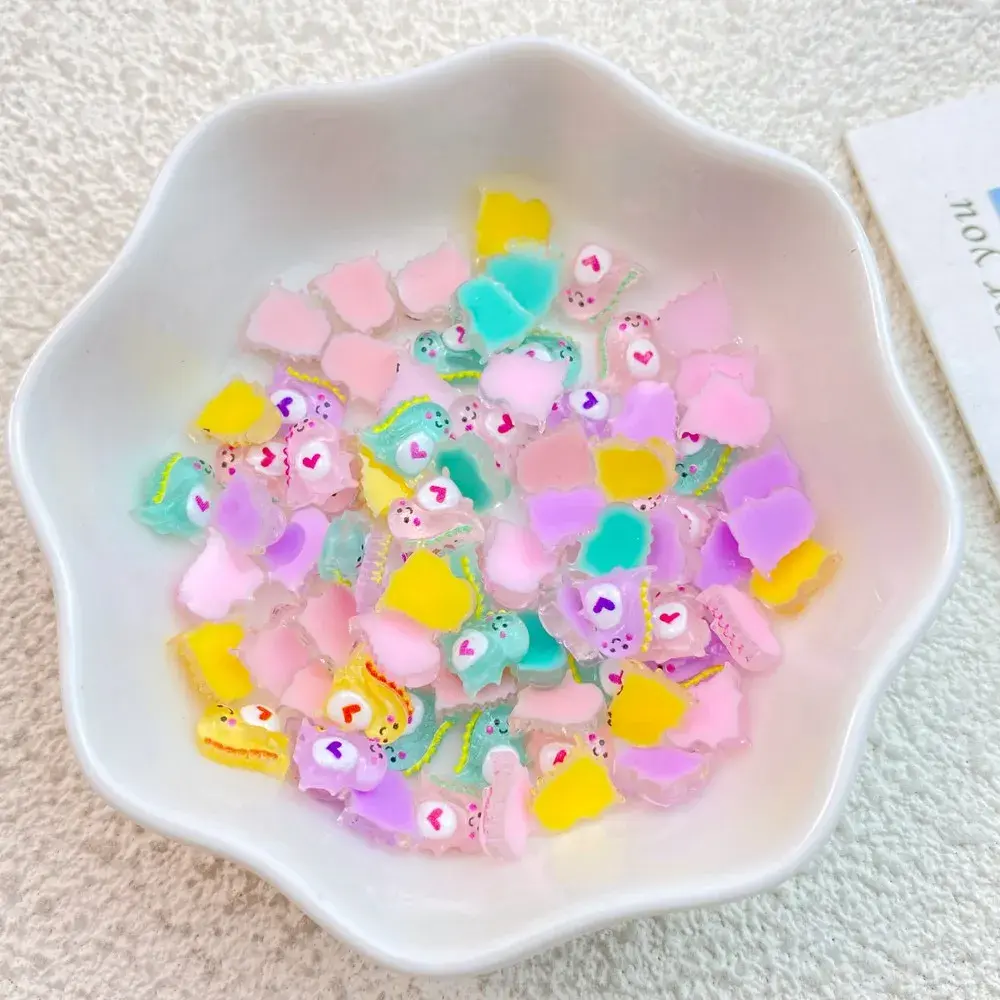 50Pcs New Mini Cute Cartoon Dinosaur Nail Art Accessories DIY Craft For Nail 3D Decorations Jewelry
