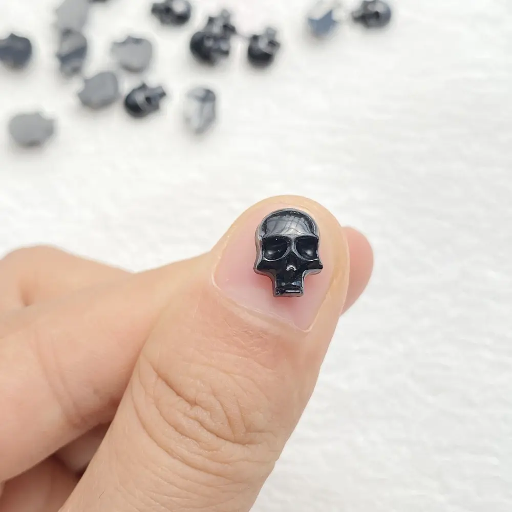50pcs Resin Cartoon Halloween Skull Flatback Nail Art Decor DIY Scrapbook Jewellery Accessories Crafts