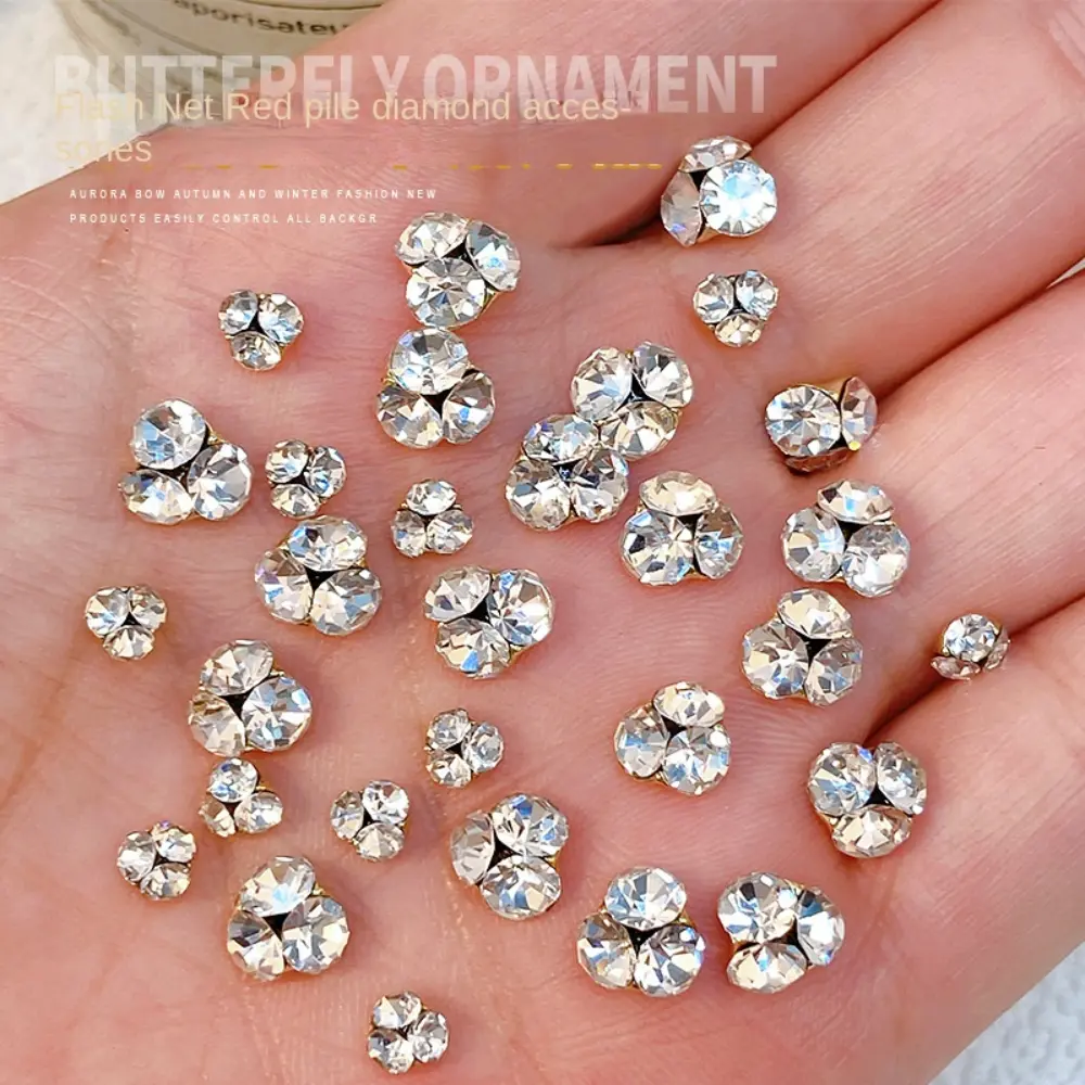 10pcs Sparkling Diamond 3D Nail Art Decoration Shining Luxury Crystal Nail Art Rhinestone DIY Handmade Nail Art Charms