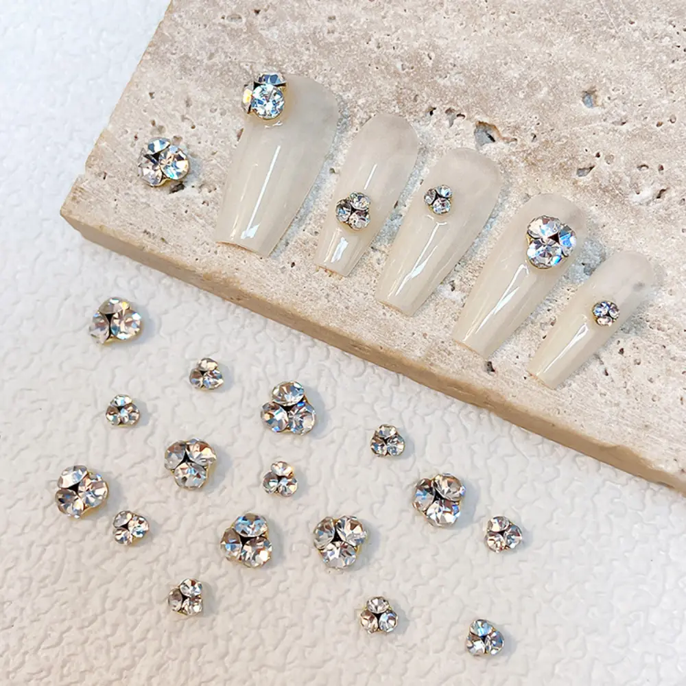 10pcs Sparkling Diamond 3D Nail Art Decoration Shining Luxury Crystal Nail Art Rhinestone DIY Handmade Nail Art Charms