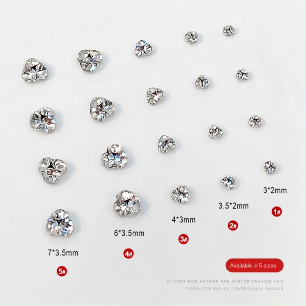 10pcs Sparkling Diamond 3D Nail Art Decoration Shining Luxury Crystal Nail Art Rhinestone DIY Handmade Nail Art Charms