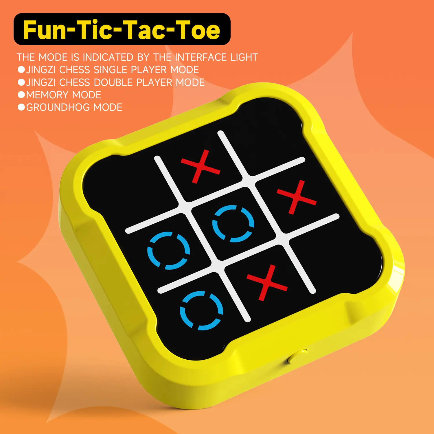 Kids 4IN1 TIC TAC TOE Game Toy 1V1 Battle,Whack-A-Mole,Memory Challenge party Board puzzle game console boy girl Christmas gifts