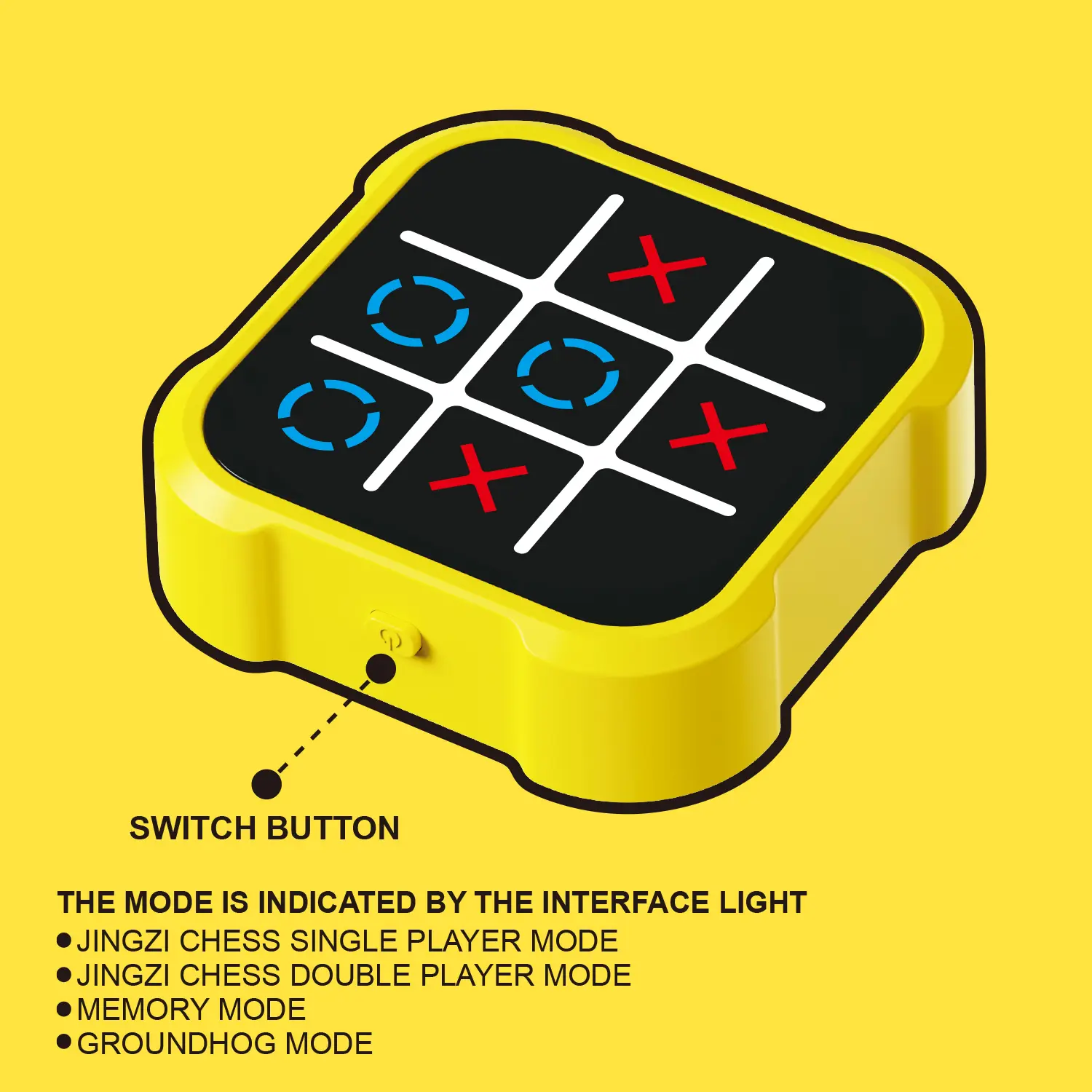 Kids 4IN1 TIC TAC TOE Game Toy 1V1 Battle,Whack-A-Mole,Memory Challenge party Board puzzle game console boy girl Christmas gifts