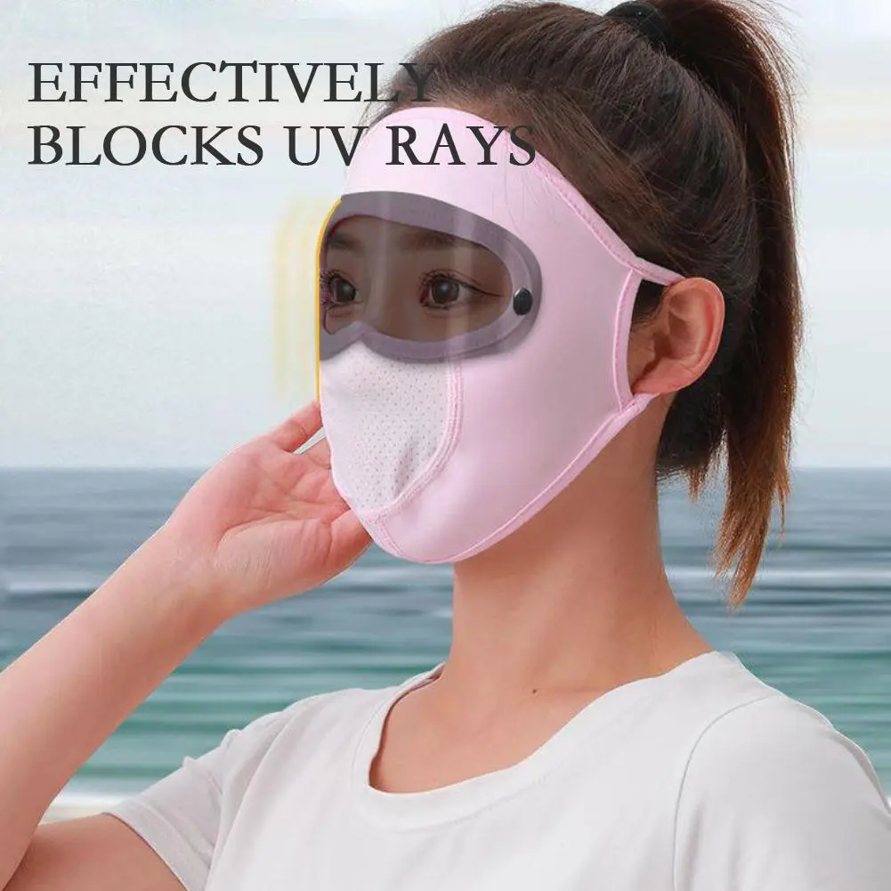 1 pc sun protection mask Outdoor Cycling Sun Protection Hats Caps UV Protection Face Cover Sunscreen Veil Face With Brim Summer
