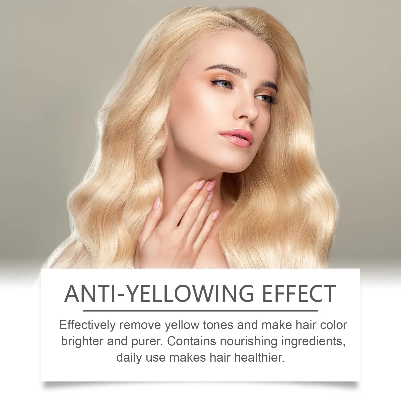 EELHOE Purple Shampoo for Blonde Hair Color Fix Fading Yellow Remedy for Gray Hair Cover After Professional Hair Bleach Shampoo
