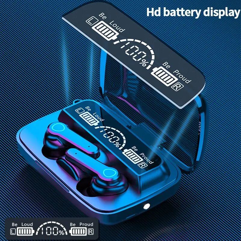 M19 Bluetooth Headset Wireless Tws Gaming Support Noise-cancelling Touch In-ear Mini Emergency Power Bank Headset