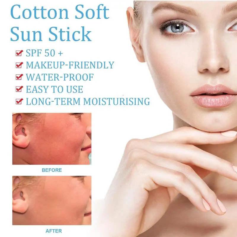 Sunscreen Stick Matte Sun Stick Refreshing Anti-UV Refreshing Oil Control Waterproof Sunscreen Moisturizing UV Protector