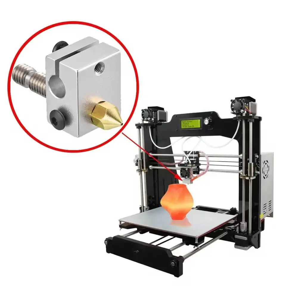 MK8 Brass Nozzle 0.2MM 0.3MM 0.4MM 0.5MM 0.6MM 0.8MM 1.0MM Extruder Print Head Nozzle For 1.75MM CR10 CR10S Ender-3 3D Printer