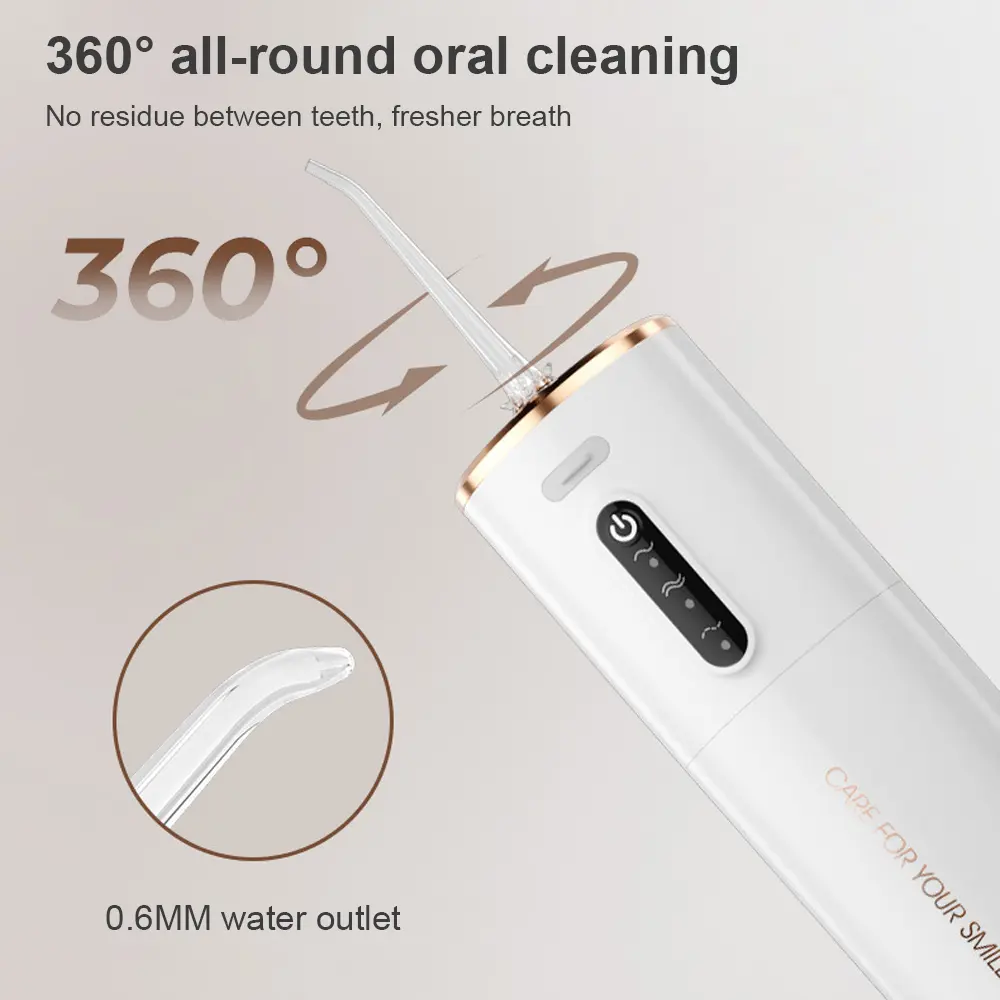 1 PCS Portable Water Floss USB Rechargeable Oral Irrigator 280ML Electric Tooth Cleaning Device 3 Modes Waterproof Irrigator