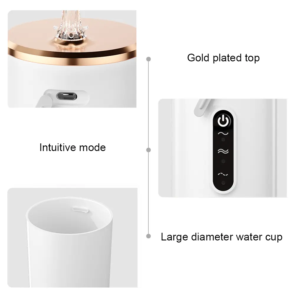 1 PCS Portable Water Floss USB Rechargeable Oral Irrigator 280ML Electric Tooth Cleaning Device 3 Modes Waterproof Irrigator