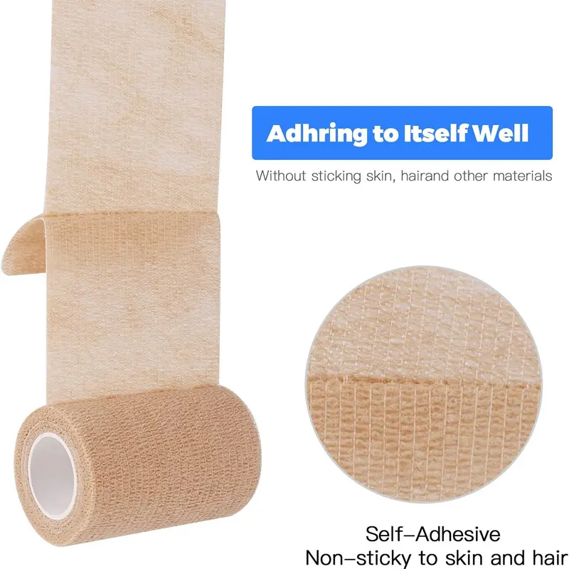 4.5M Self-Adhering Bandage Fixing Bandage Animal Bandage  Disposable Hand Tearing Waterproof Elastic Bandage for Pets