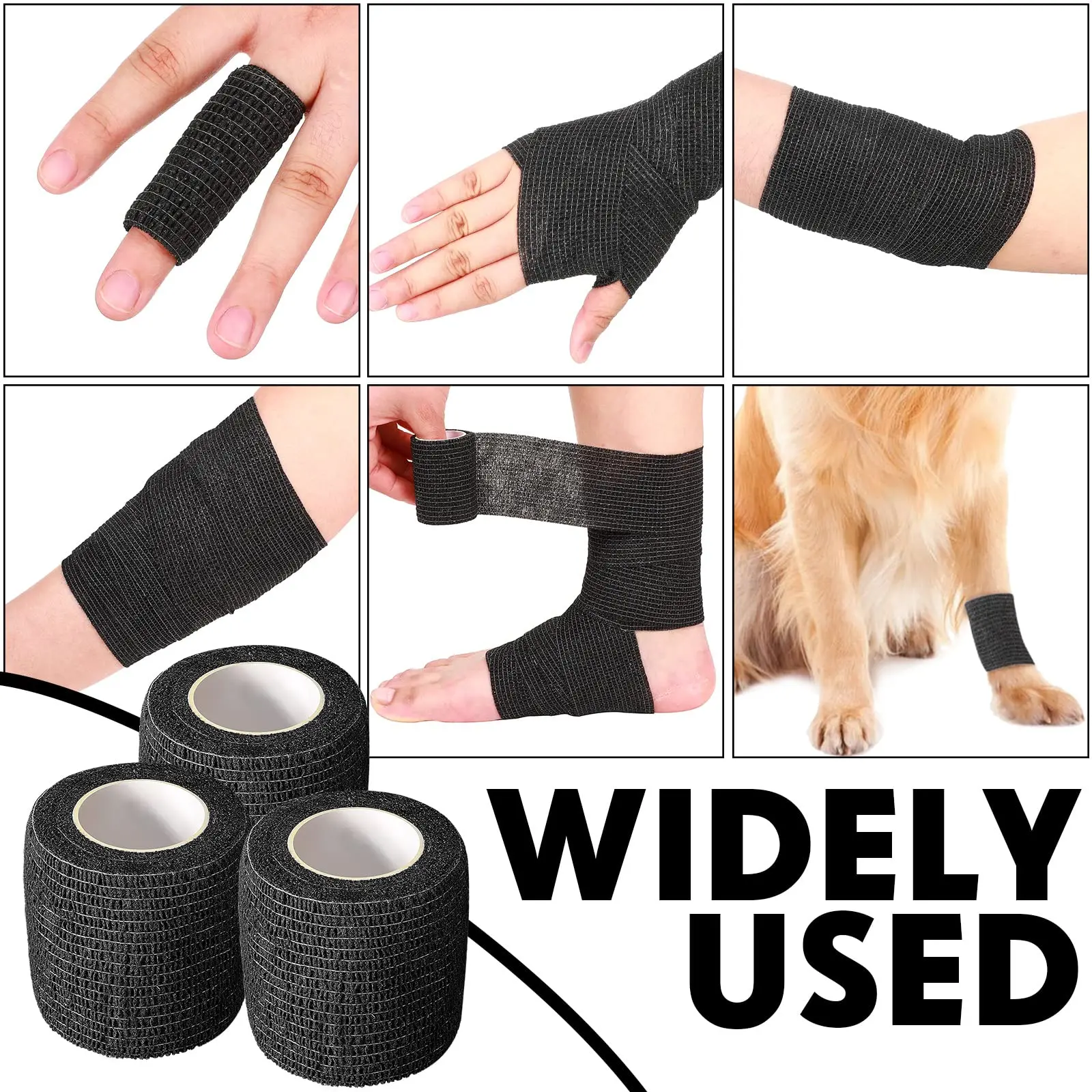 4.5M Self-Adhering Bandage Fixing Bandage Animal Bandage  Disposable Hand Tearing Waterproof Elastic Bandage for Pets