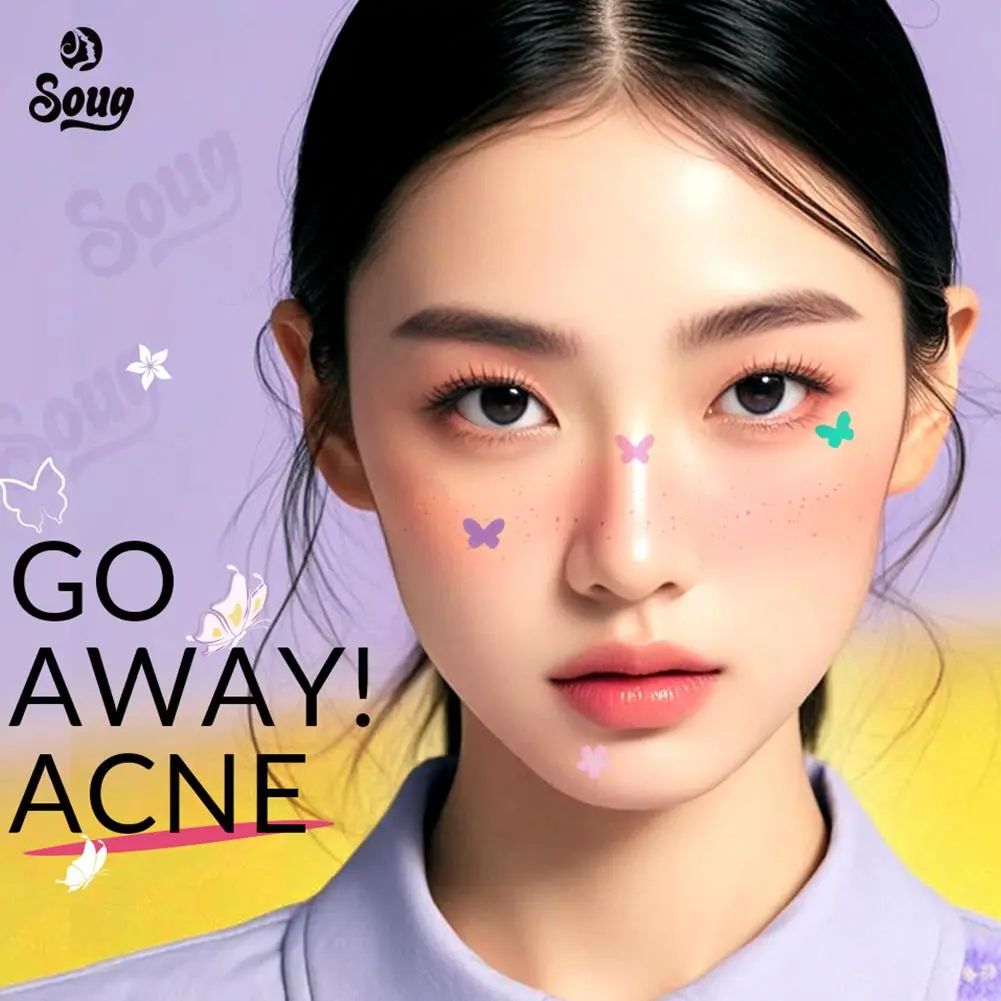 120 Counts Cute Colorful Butterfly Pimple Patches Acne Treatment Stickers Invisible Acne Cover Face Spot Pimple Patch Skin Care