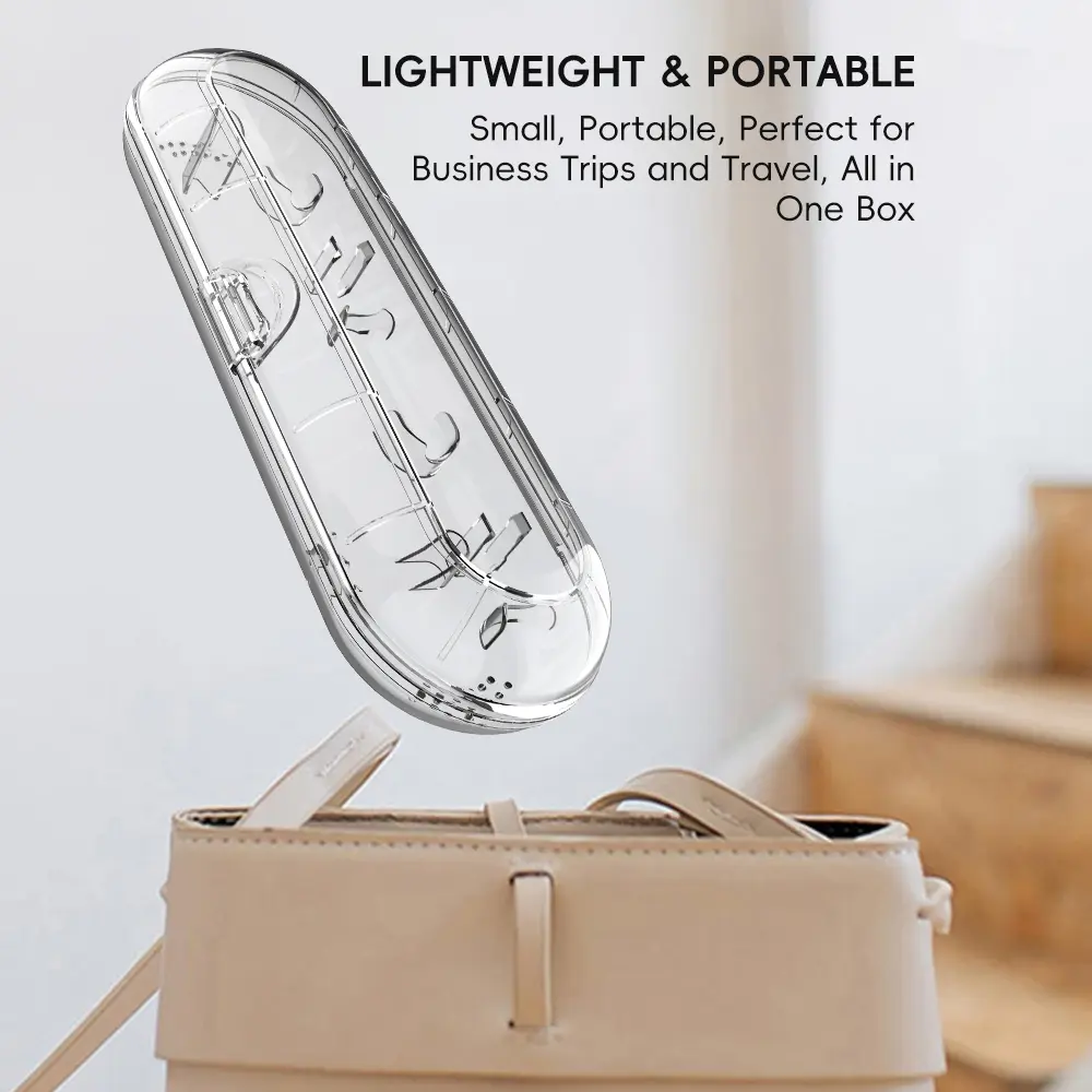 Toothbrush Travel Case for Philips, Oral B and Most Other Electric Toothbrush, Portable Toothbrush Holder Protective Clean Box