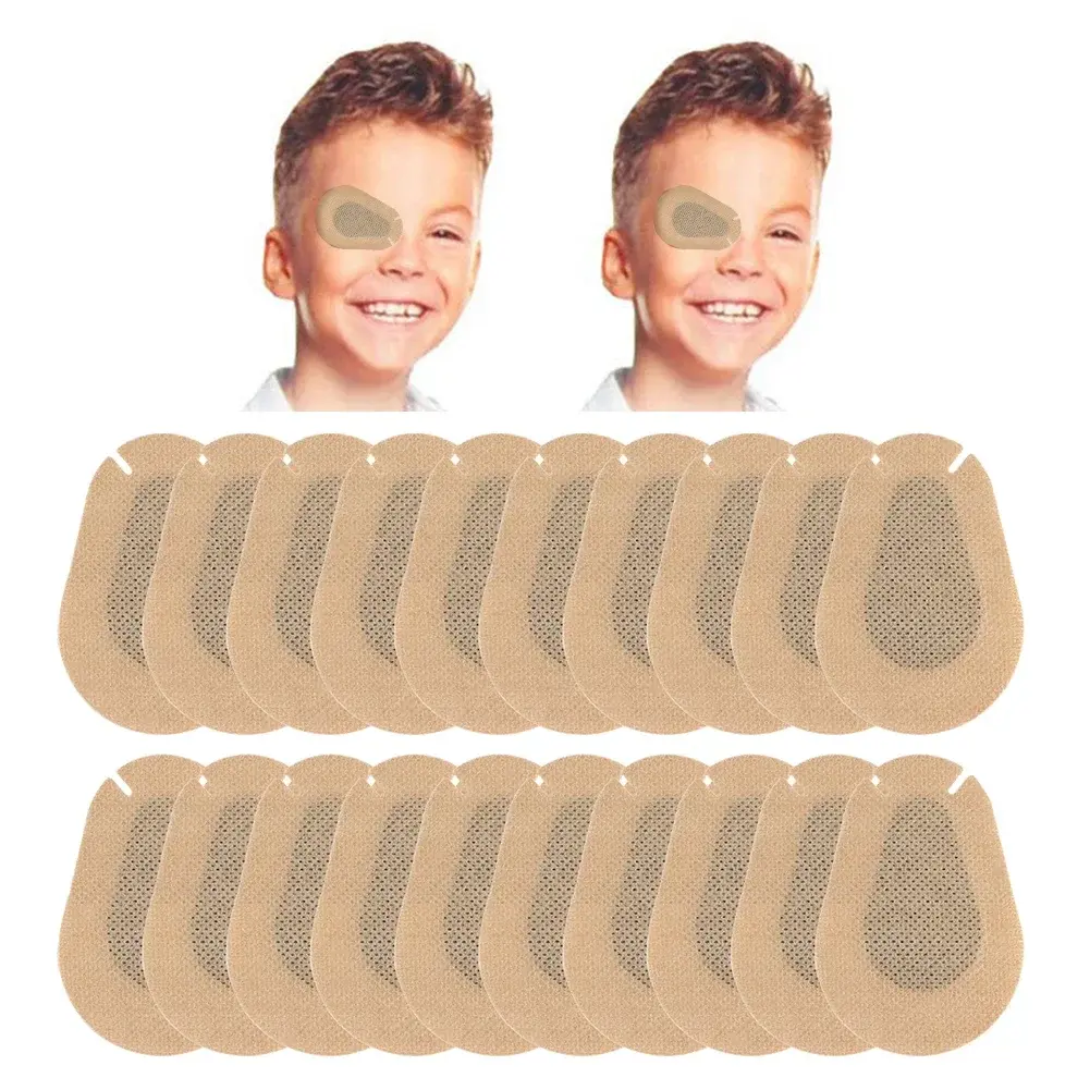 20/60Pcs Children Amblyopia Eye Patch Full Cover Monocular Correction Strabismus Breathable Medical Sterile Eye Patch Bandages