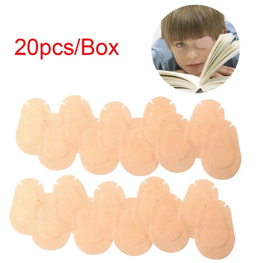 20/60Pcs Children Amblyopia Eye Patch Full Cover Monocular Correction Strabismus Breathable Medical Sterile Eye Patch Bandages
