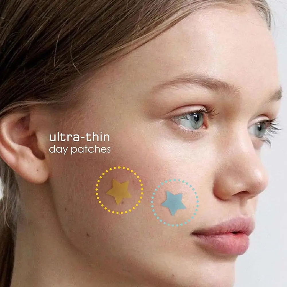 Colorful Hydrocolloid Dots Cute Star Heart Shaped Acne Pimple Patch For Face Invisible Zits & Blemishes Cover Stickers Skin Care