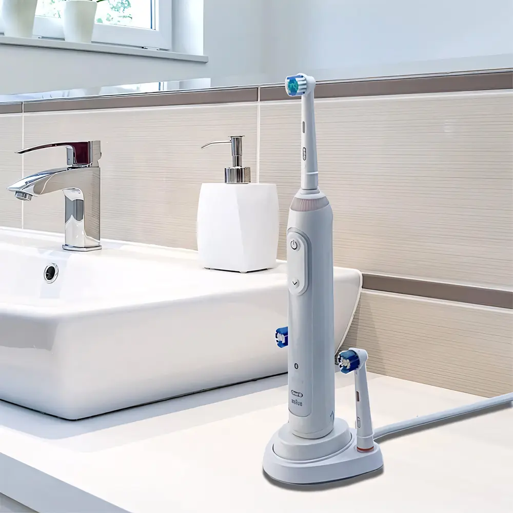 Oral B Compatible Electric Toothbrush Replacement Charger Base, Inductive Charging Stand & Brush Heads Holder for Oral B Pro & D