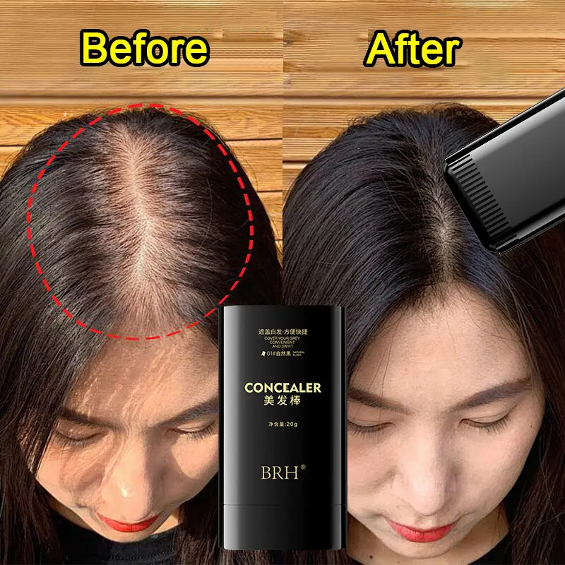 Hair Dye Stick with Built-in Comb,Easy Twist Applicator,Waterproof & Sweatproof,Long-Lasting Color, Covers Gray,Idea for Daily