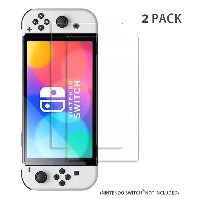 2PCS Protective Glass For Nintend Switch Tempered Glass Screen Protector for Nintendos Switch Oled Lite NS Accessories Film