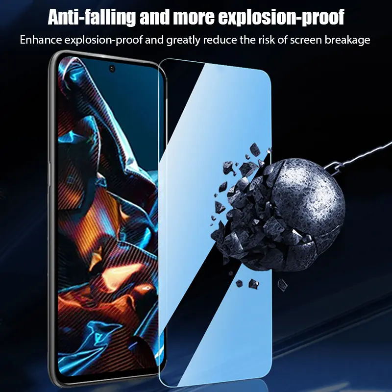 4IN1 Screen Protector For POCO X5 M3 M4 X4 X3 Pro 5G Camera Film Tempered Glass For POCO F3 F4 GT X3 NFC Glass