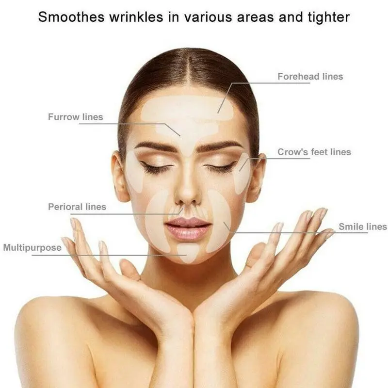 1/16pcs Reusable Silicone Patches Wrinkle Removal Sticker Anti Rimpel Pads Silicone Face Forehead Neck Eye Sticker Skin Care