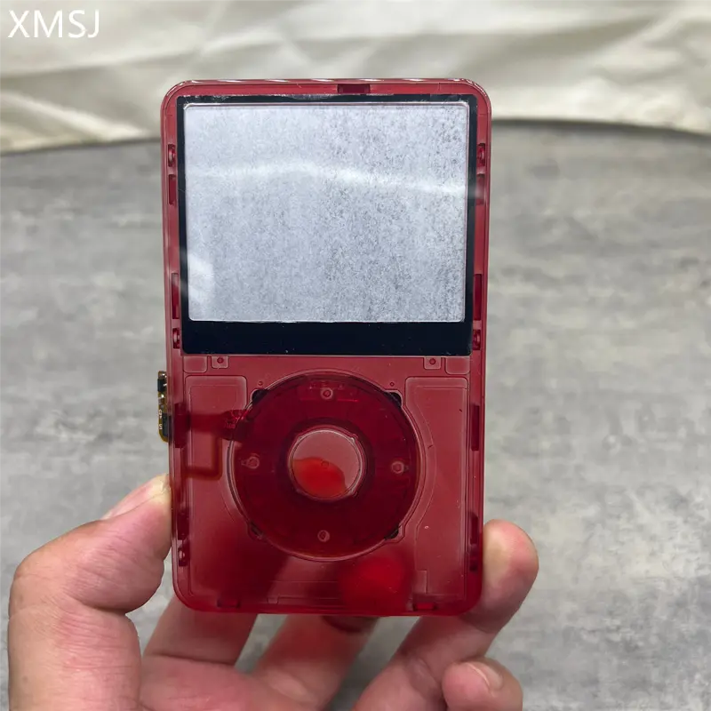 Transparent Red Green Front Faceplate Housing Case Cover Click Wheel Center Button For iPod 5th Gen Video 30GB 60GB 80GB