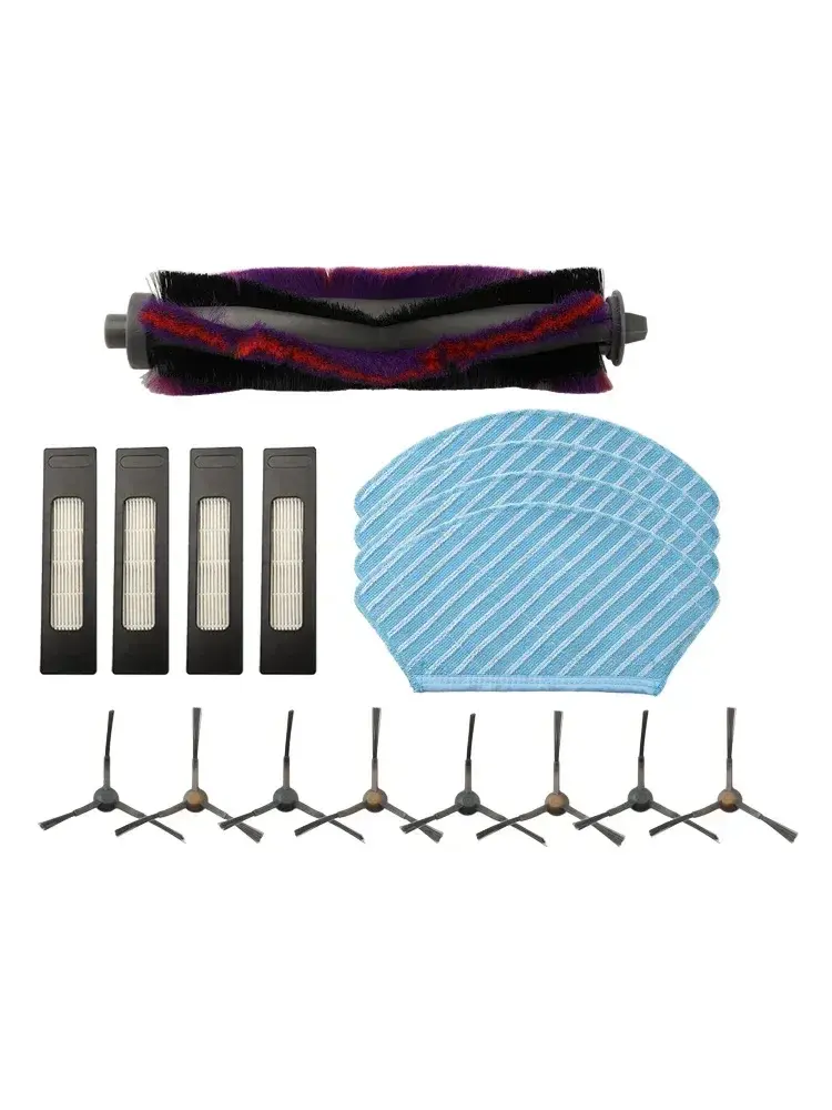 For Eureka NER700 Parts Accessories Main Brush Side Brush Filter Rag Kit Aspiradoras Para El Hogar Robot Accessories Side Bag