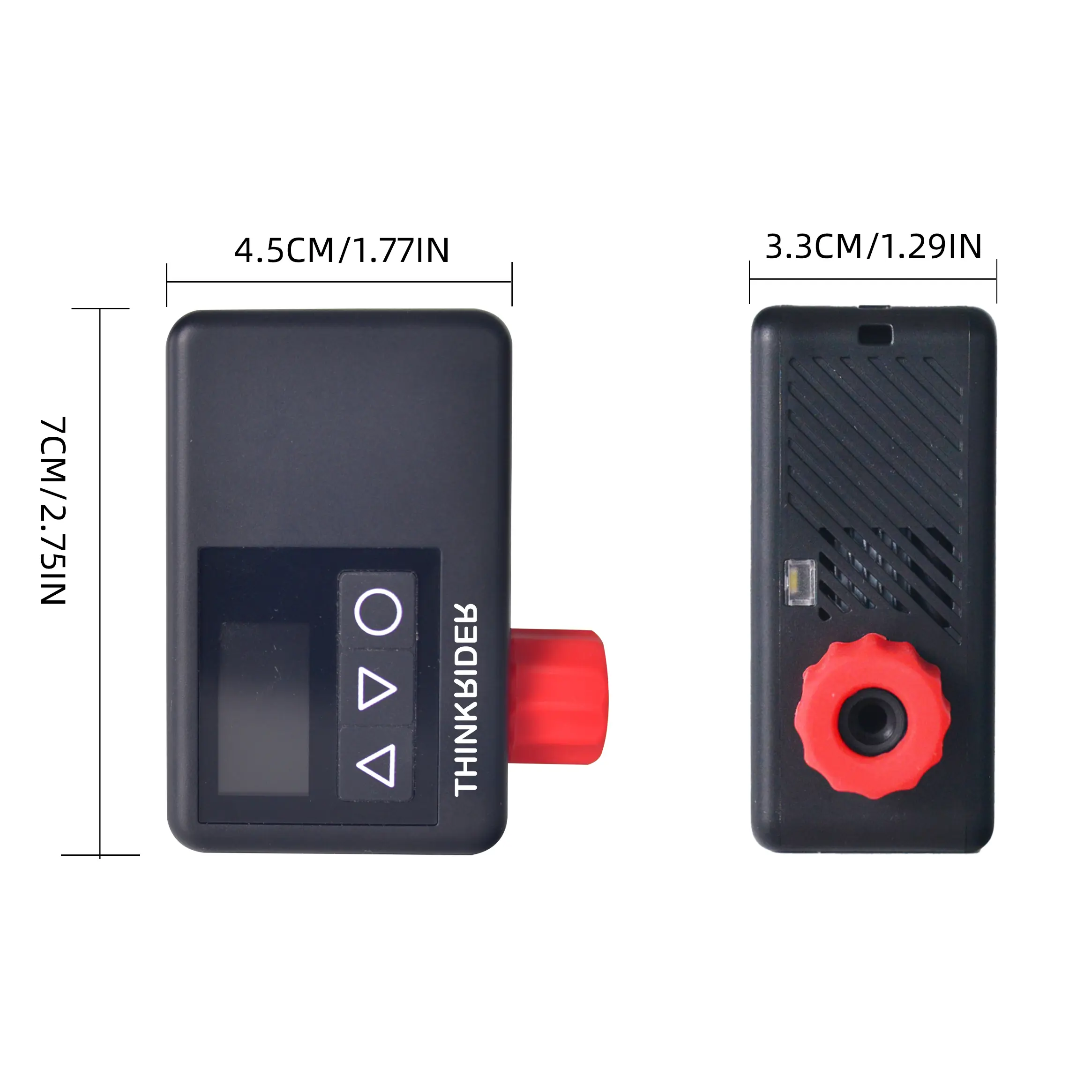 ThinkRider 120 PSI Portable Pocket Bike Electric Air Pump MINI  Tire Inflator For Bicycle Digital Gauge Display