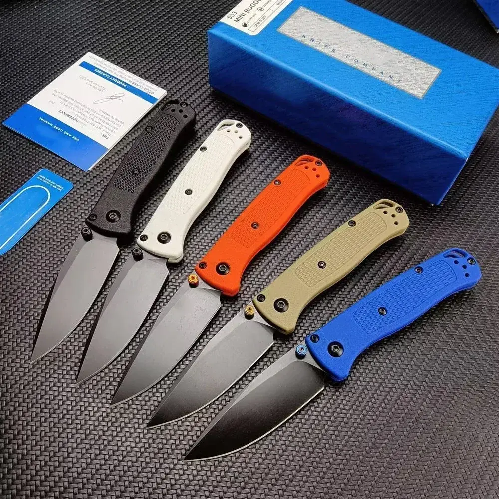 Mini BM 533 Bugout Folding Knife Outdoor S30V Blade Camping Fishing Hunting Safety Defense Portable Pocket Knives EDC Tool Gift
